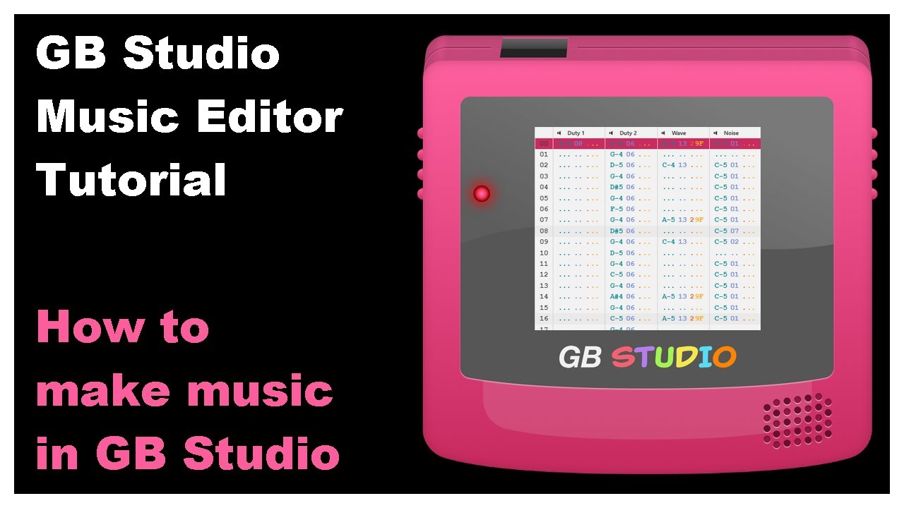 GB Studio Music Editor Tutorial