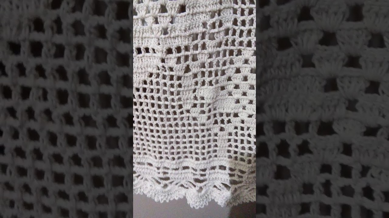 Cortina em barbante de CROCHÊ