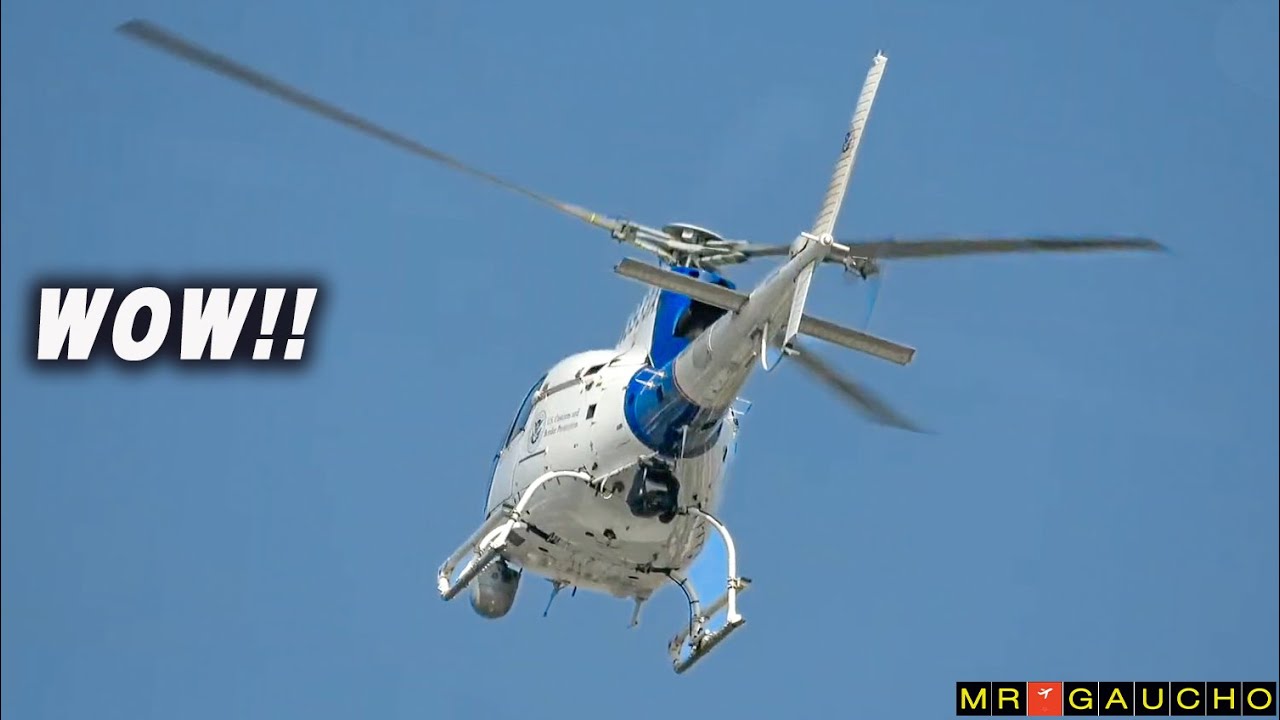 HELICOPTER LANDS OUT OF NOWHERE AT LAX