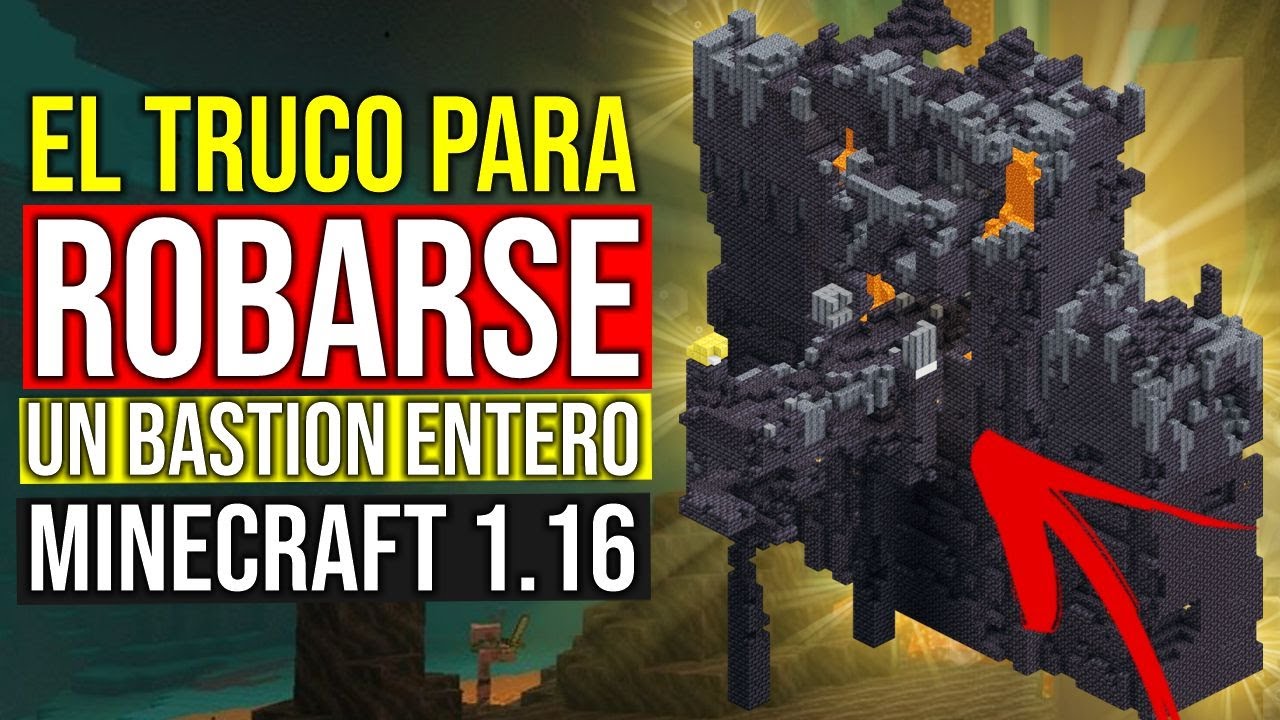 El TRUCO para robarse un BASTI&Oacute;N ENTERO en Minecraft 1.16