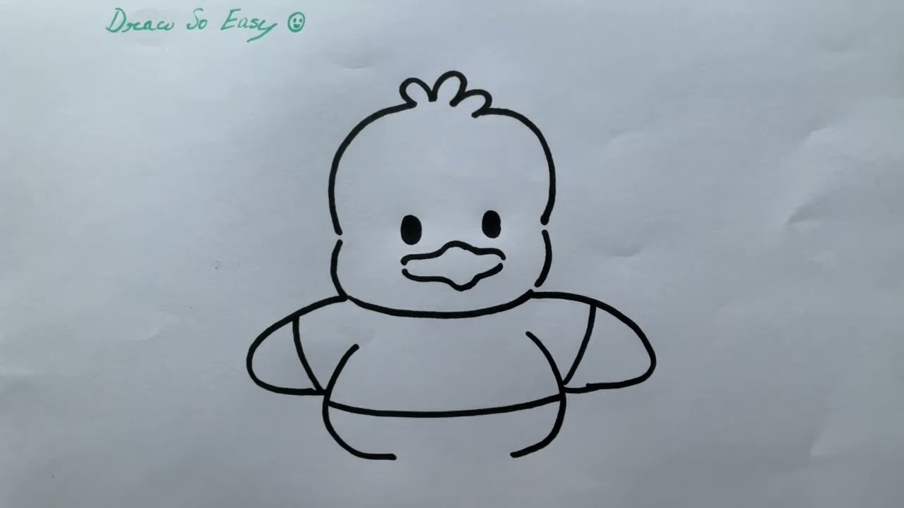 How to draw pekkle | a white small duck from Sanrio | Drawing and Colouring for kids and toddlers