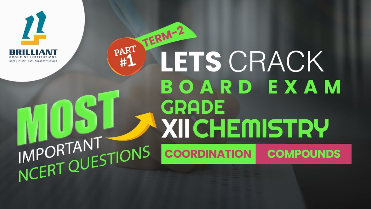 Most Important NCERT Questions of Coordination Compounds | Question & Answers | Video Lecture Part-1