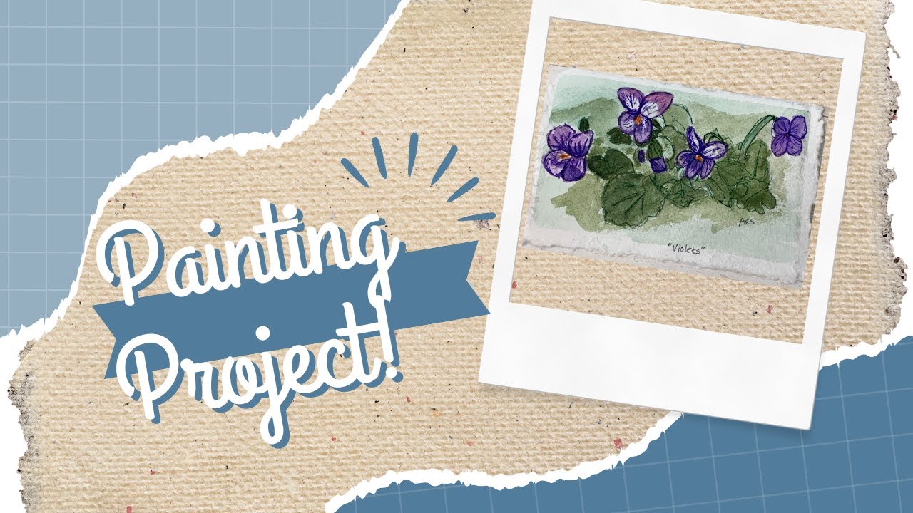 Painting Violets in Watercolor: February's Flower and Techniques for Lovely Washes.