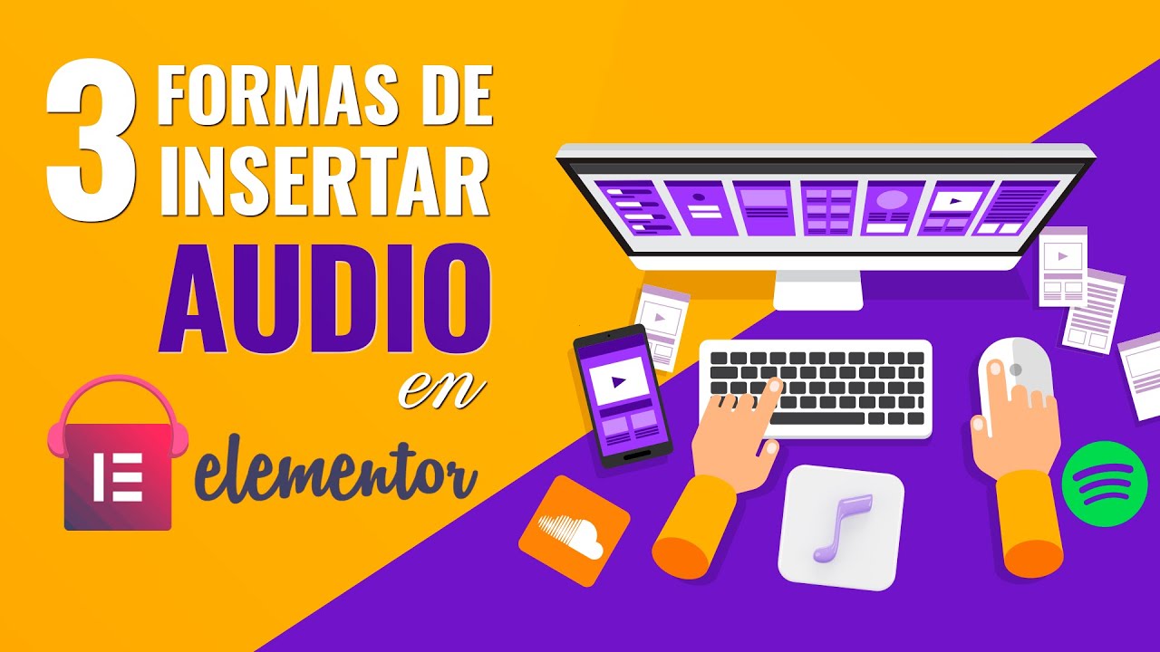 🏆La forma CORRECTA de 🎼 INSERTAR AUDIO🎼 en ELEMENTOR FREE  [PASO A PASO]