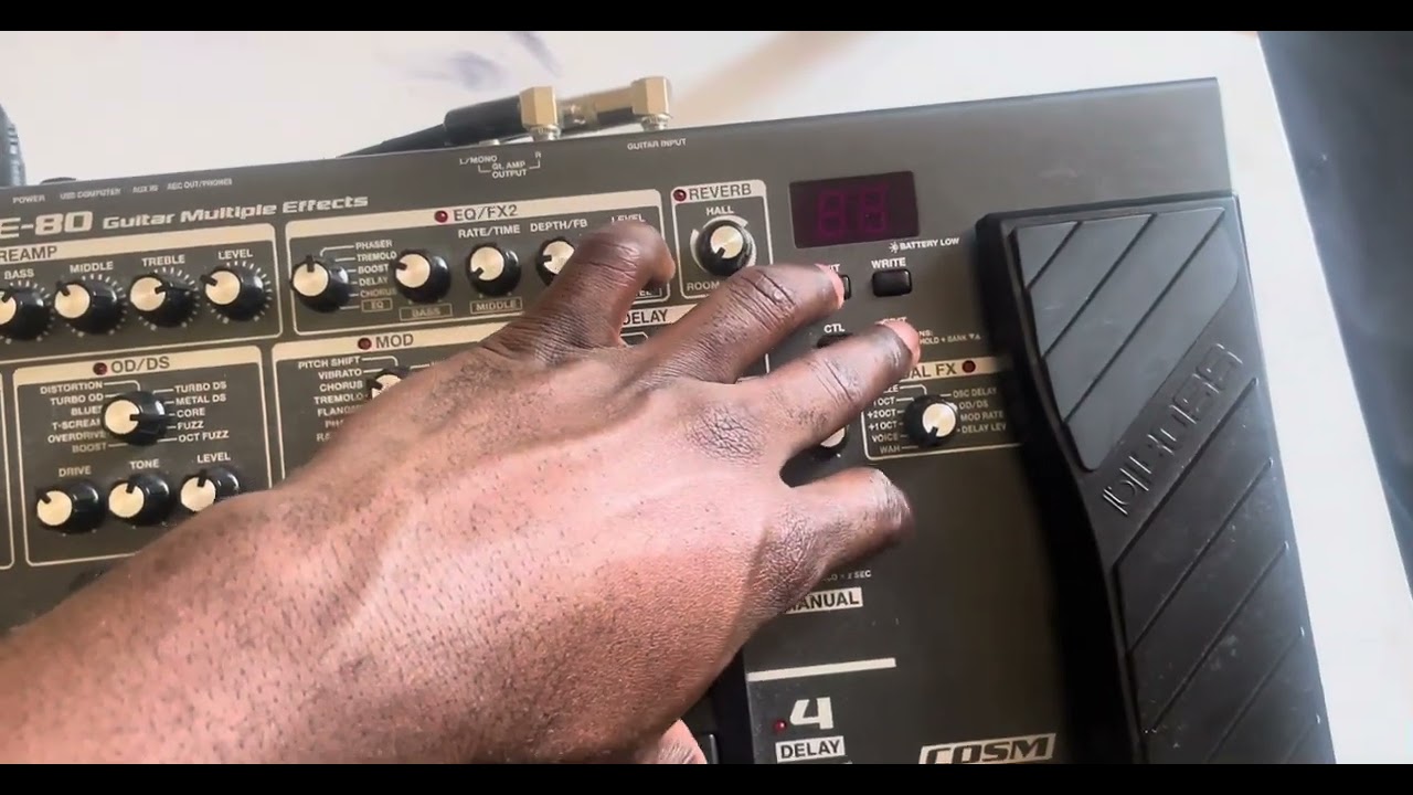 How to reset boss me 80 very quick