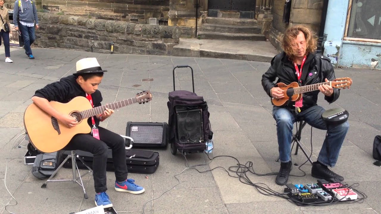 Billy Watman with Amazing Busker Eugenio Martinez - Stairway to Heaven - Edinburgh Fringe 2014 Best