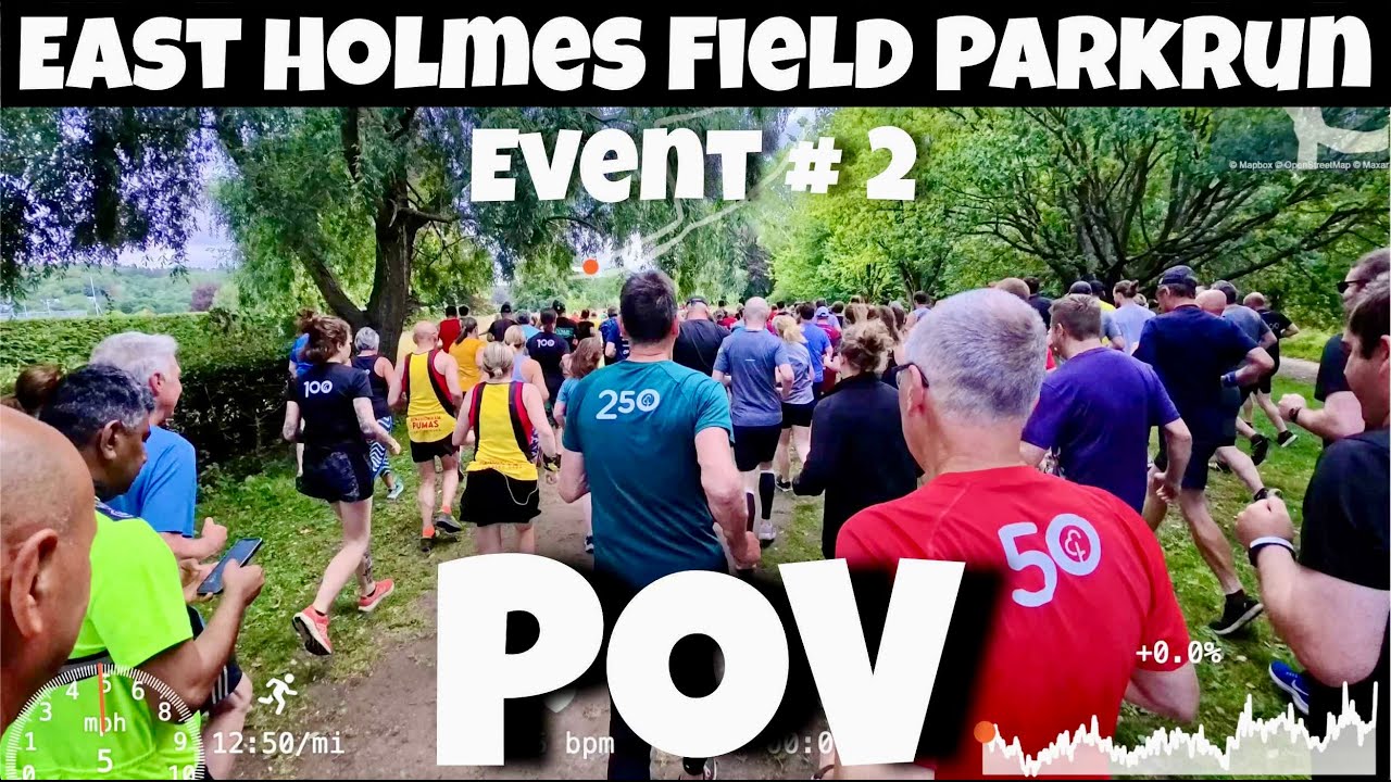 East Holmes Field Parkrun Ilkley (EVENT #2) Full Course POV With On Screen Stats