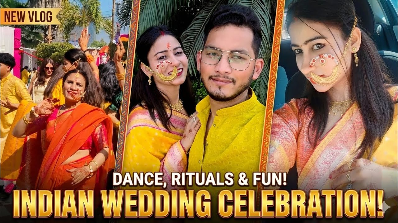 रंग,रस्में और पहाड़ों की खुशबू–Haldi ceremony 💛 Uttarakhand 🌿✨#blogs#couple#uttrakhnd #haldiceremony