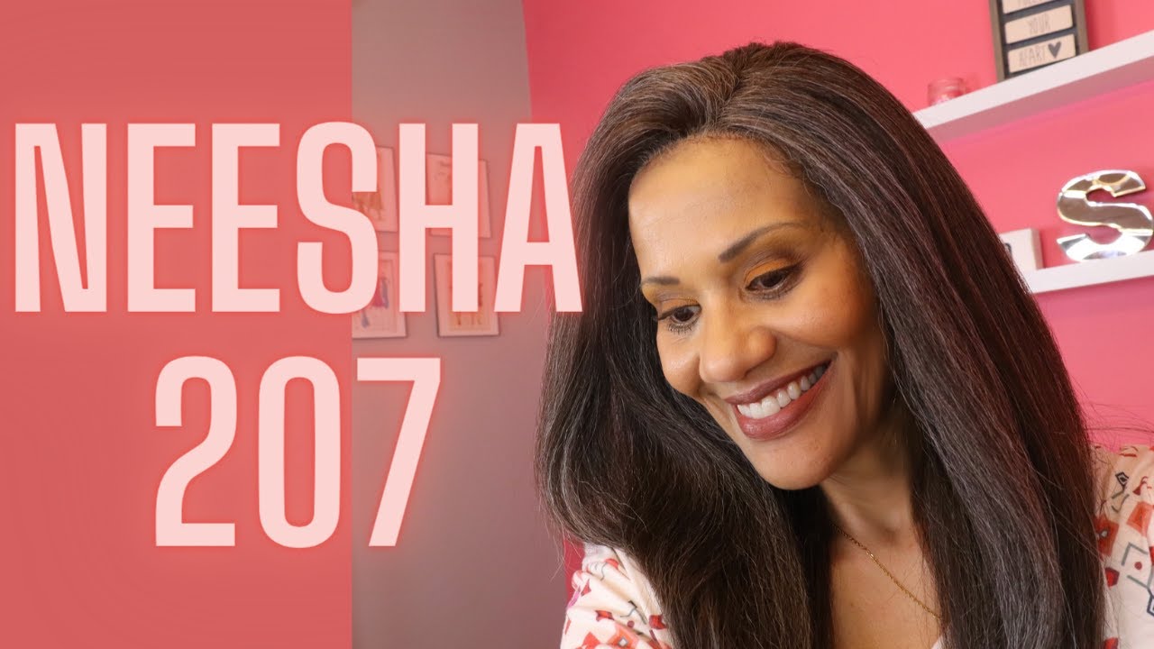 NATURAL GREY/BROWN WIG! NEESHA 207 IN HT SILVER BROWN