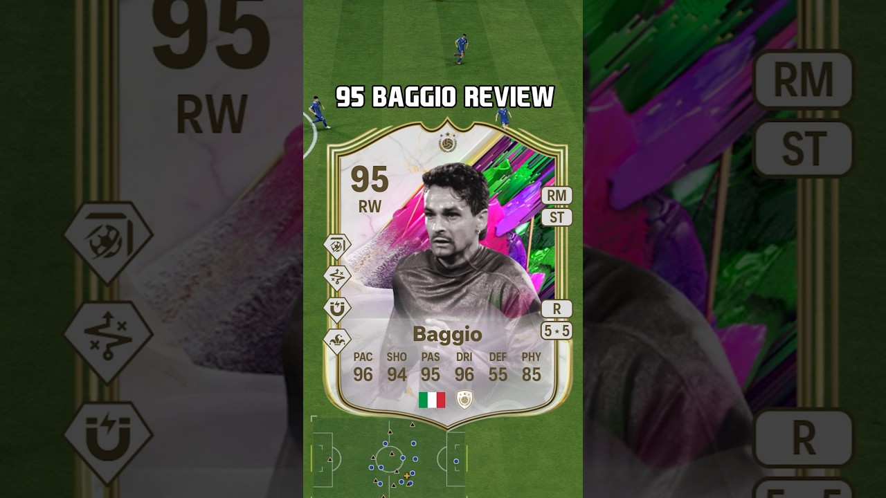 95 Baggio Review in EA FC 25, he's not him 🙄 #shorts #short #fc25 #eafc25 #shapeshifters #baggio
