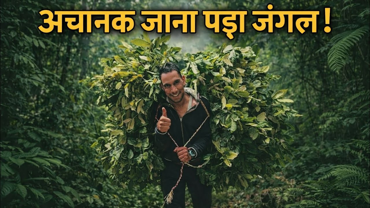 अचानक जाना पड़ा जंगल 😱 | इतना बड़ा बोझ लेकर आया | Jungle Vlog