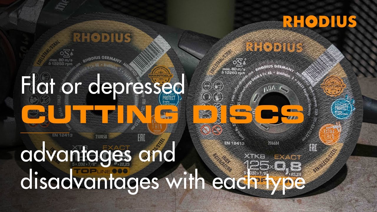 Flat or depressed cutting discs – advantages and disadvantages with each type