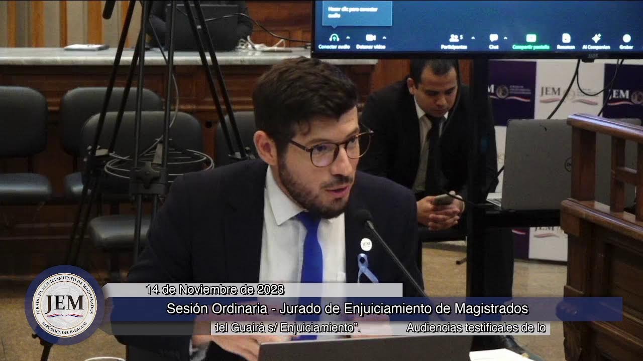 14-11-2023 - Sesión Ordinaria - Jurado de Enjuiciamiento de Magistrados