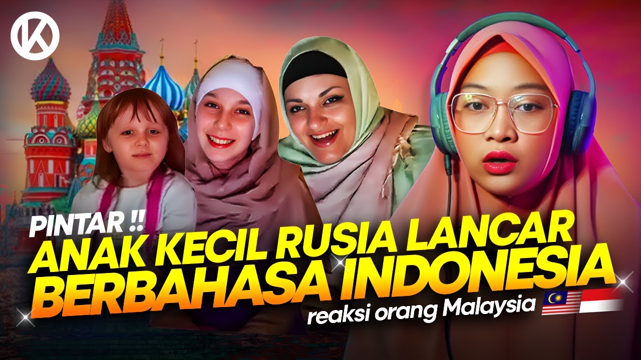 🇮🇩Pintar‼️ Lancar Kali Anak Rusia Ini Berbahasa Indonesia 🇲🇾 Reaction