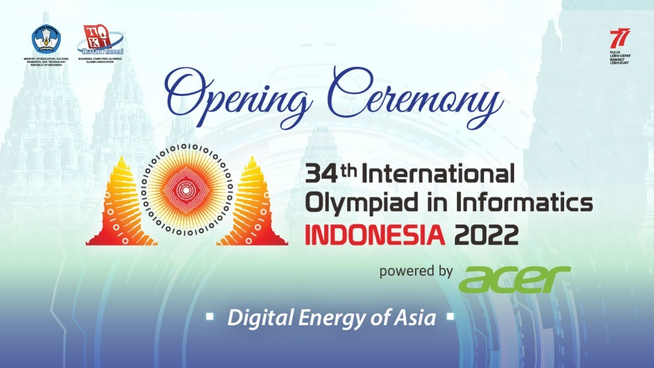 Pembukaan International Olympiad in Informatic (IOI) 2022