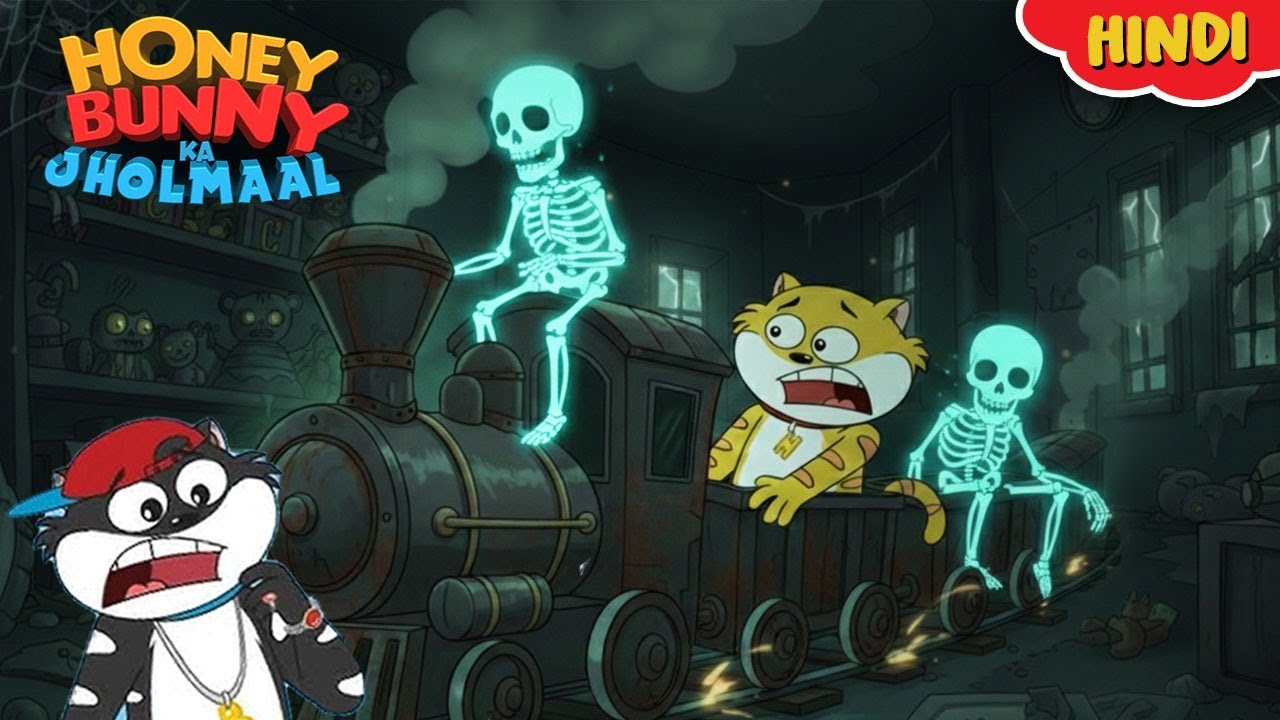 Honey Bunny और Haunted Toy Train New Gags In Hindi | Kids Show | Animation Video