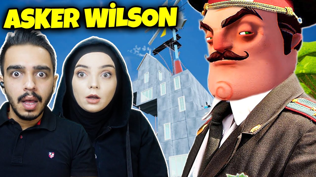 EVDE TANK VAR !! ASKER WİLSON 💂 Hello Neighbor Mod