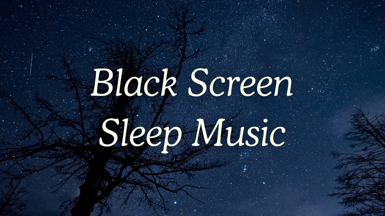 Ambient Sleep Music With Soft Humming | Black Screen Stress Relief, Relaxing, Deep Sleep Music