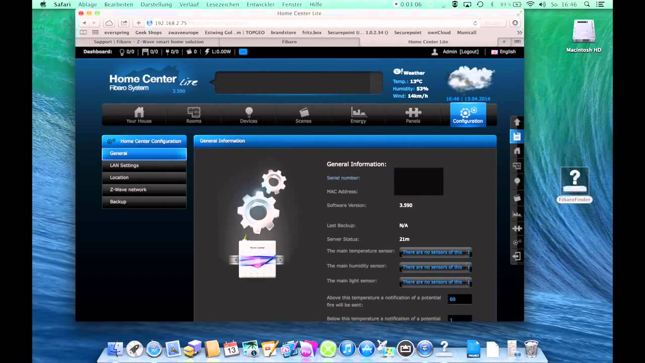 Fibaro Home Center Lite einrichten - siio | SmartHome Blog