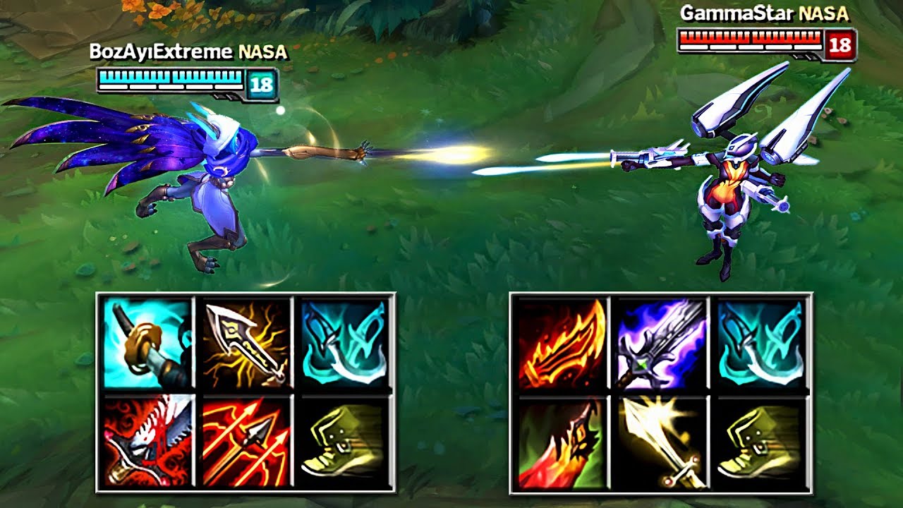 XAYAH vs KAI'SA FULL BUILD FIGHTS & Best Moments!