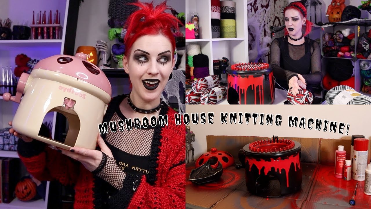 KNITTING MACHINE REVIEW AND FULL CUSTOMIZATION ~ MUSHROOM HOUSE