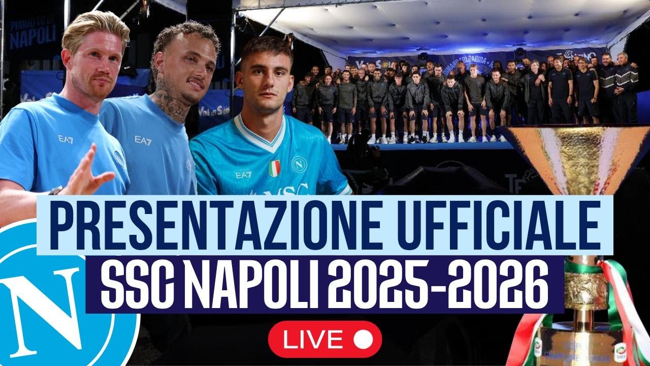 SSC Napoli 2025-2026 ⚽ Presentazione ufficiale in ritiro a Dimaro 🔴 LIVE