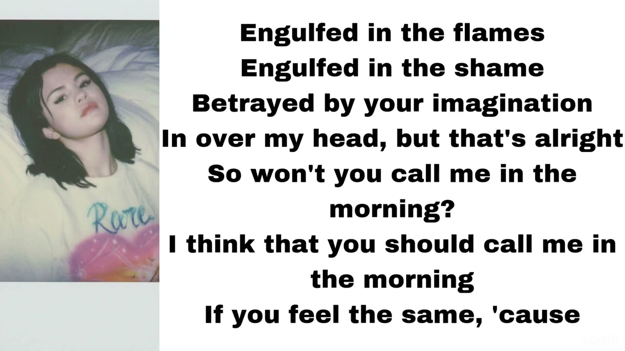 Selena Gomez - Crowded room (feat. 6LACK) (lyrics)
