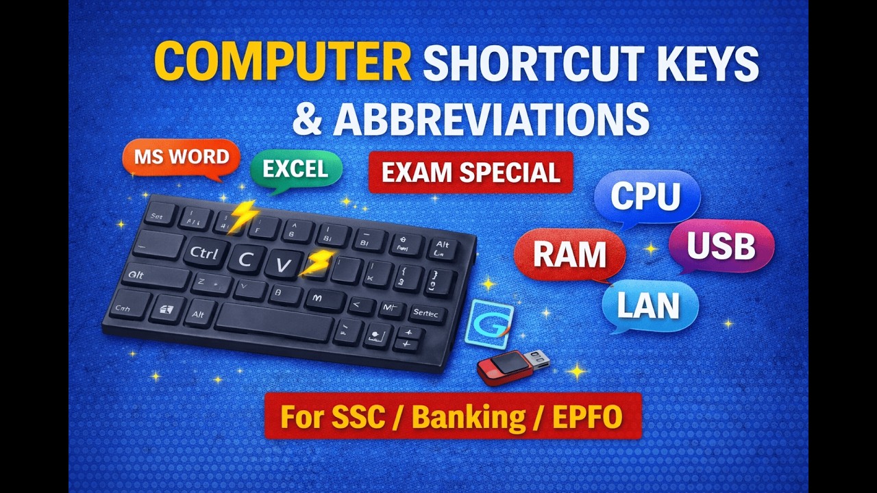 ch  11 ## ⌨️ **COMPUTER SHORTCUT KEYS & ABBREVIATIONS