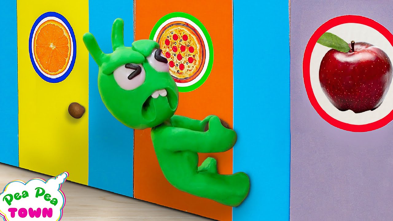 1000 Mystery Doors Challenge | Pea Pea Town | Cartoon for Kids