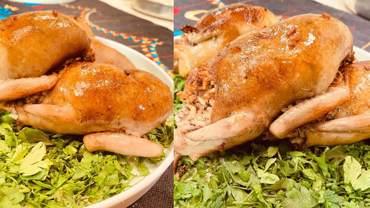 طريقة عمل حمام محشي | المطعم مع الشيف محمد حامد