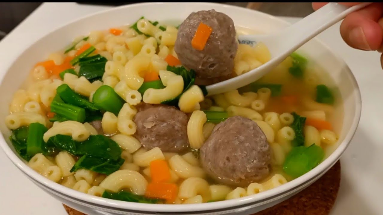 macaroni soup Chinese style/ KAONTABAI 'TV