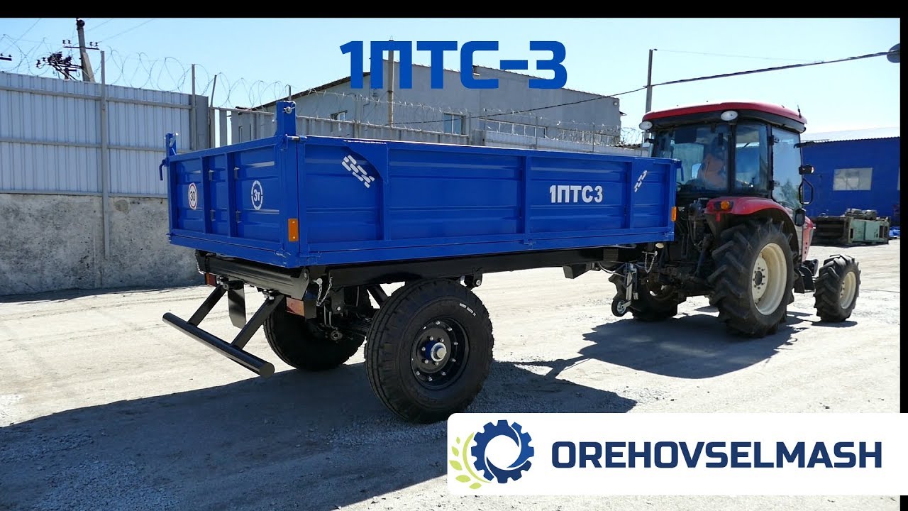 Прицеп для тракторов 1ПТС-3 производства ООО 