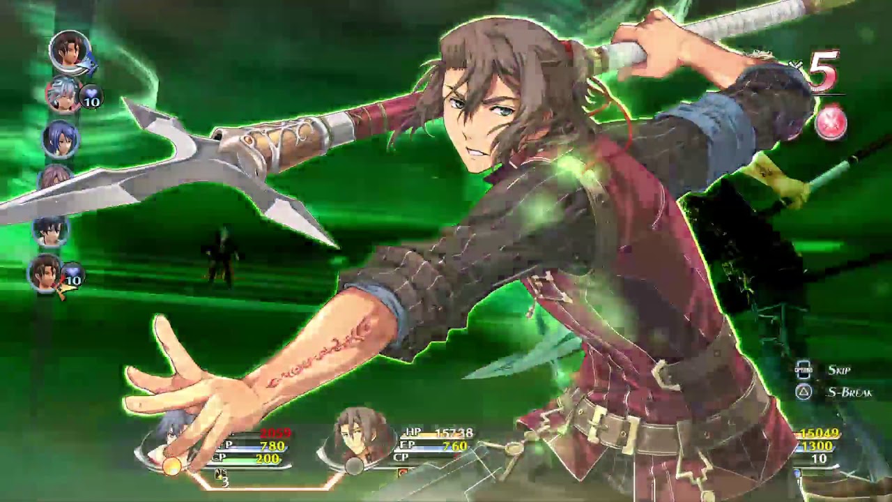 The Legend of Heroes: Trails of Cold Steel 2 - Gaius S-Craft - Twin Cyclones (English Dub)