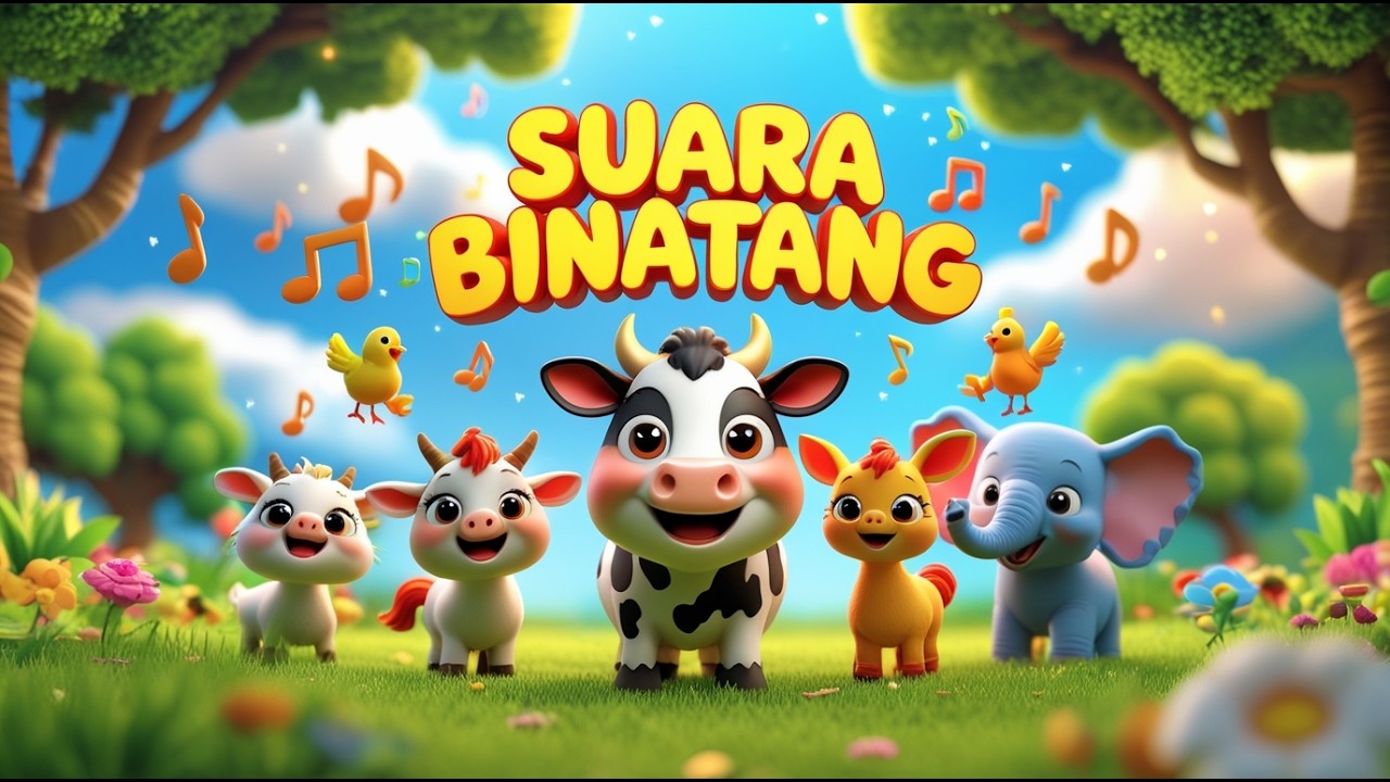 SUARA BINATANG - LAGU ANAK BALITA UNTUK BELAJAR DAN BERMAIN | ROman Kids