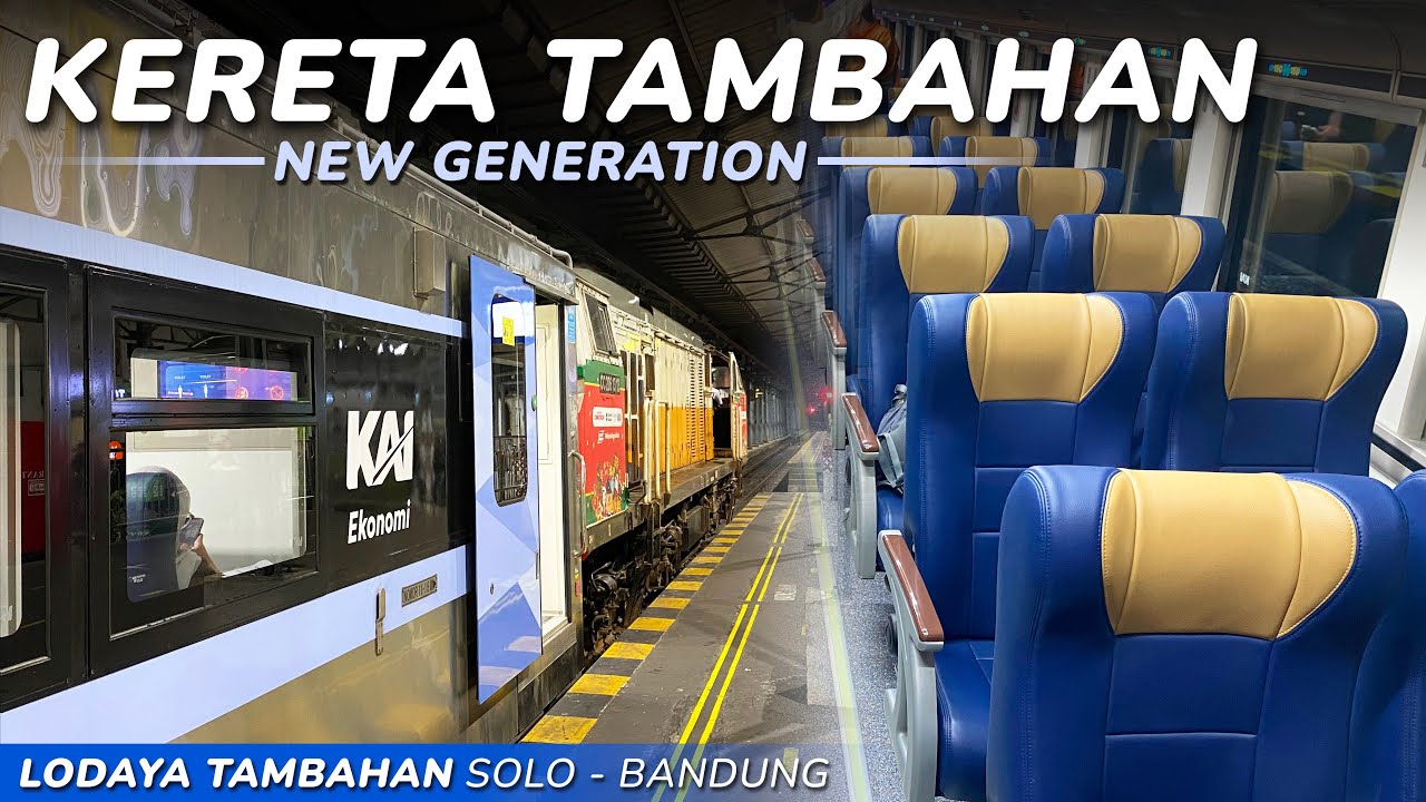 Kereta Tambahan yang Sangat Nyaman👌🏻Trip Solo - Bandung Naik KA Lodaya Tambahan Ekonomi New Gen
