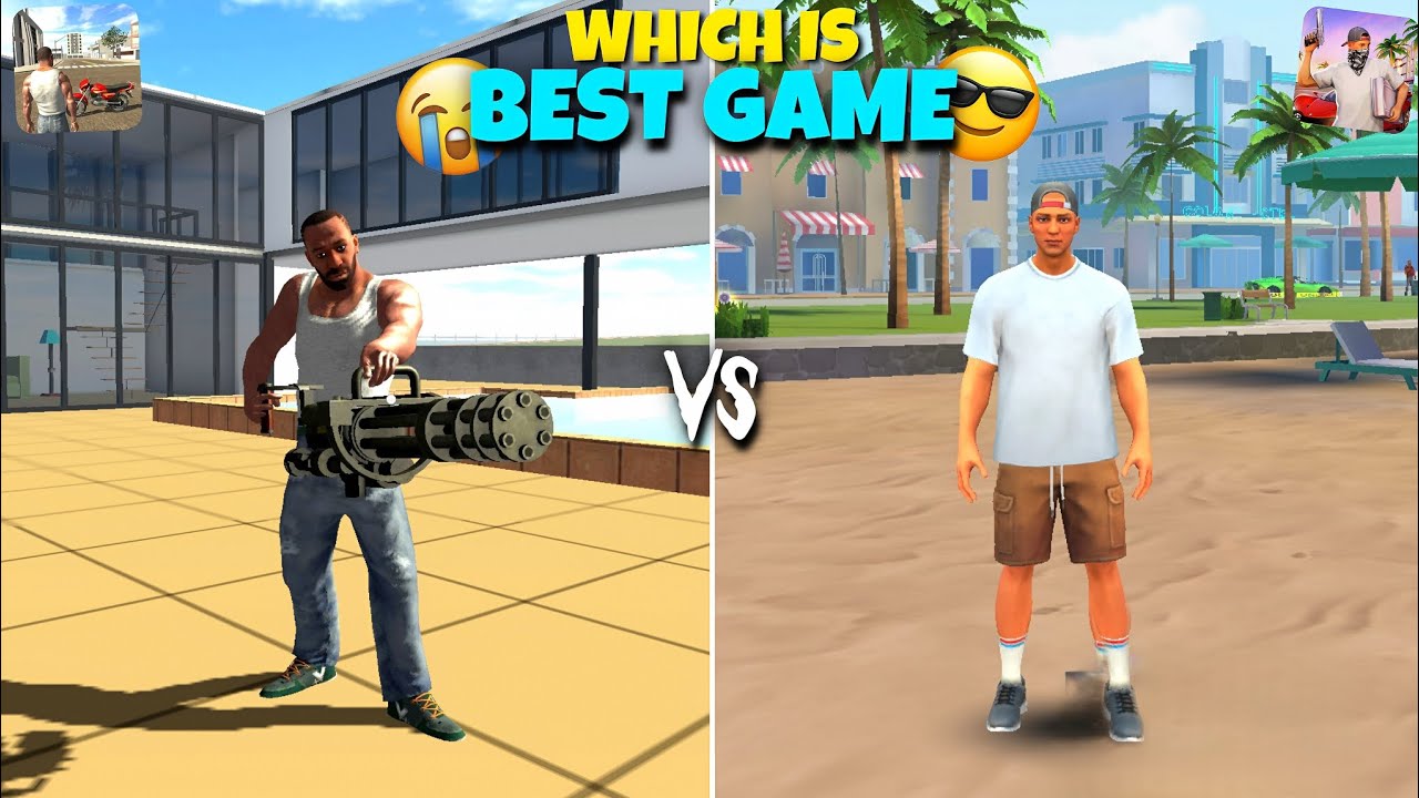 Indian Bikes Driving 3D Vs Gangs Fighter Vice Island 🤯 Which is Best Game?
