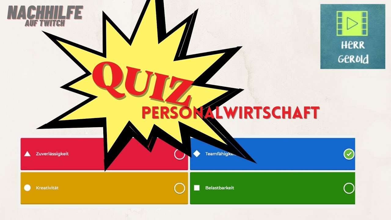 Quiz zum Thema Personalwirtschaft