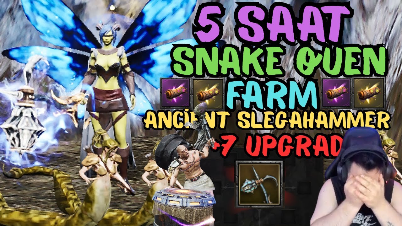 5  SAAT SNAKE QUEN FARM  KAÇ MI KASTIM ? +7  ANCİENT SLEDGEHAMMER UPGRADE - BABA YAK  RİSE ONLİNE