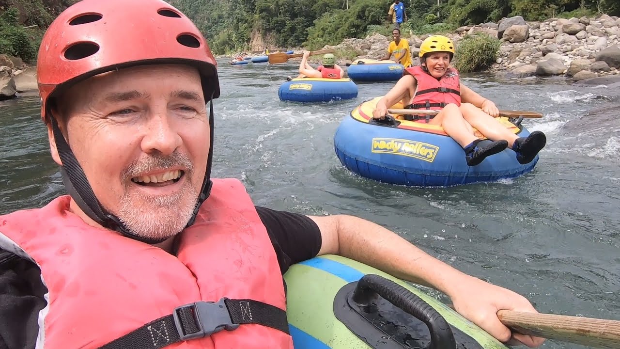 RIVER TUBING SAFARI in DOMINICA | CARIBBEAN with THE WACKY ROLLERS !!!