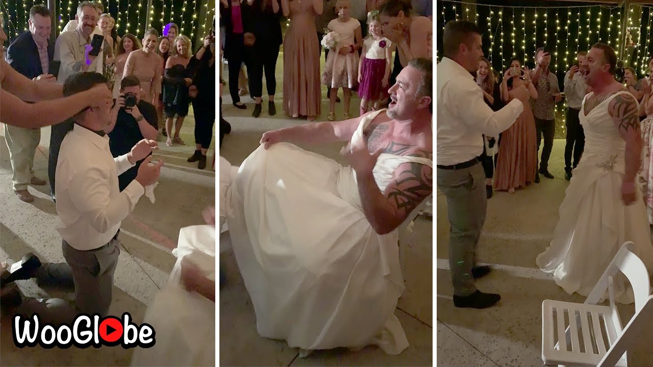 Hilarious Garter Toss Prank on Best Friends Wedding