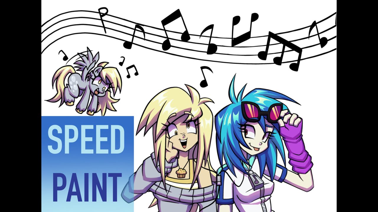 MUSIC BUDDIES - DERPY HOOVES AND VINYL SCRATCH (SPEEDPAINT)