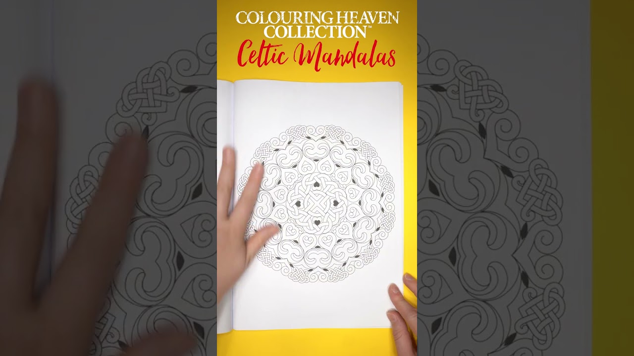 FLIP THROUGH Celtic Mandalas Collection #shorts | Colouring Heaven