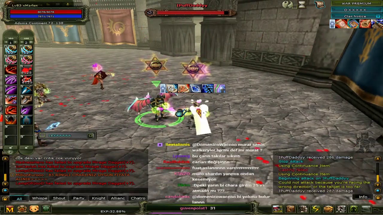 | DomenicoWacco VS PuffDaddy | 100 Bin TL Üstü Charlar Sağlam VS Atıyor  #Sirius Knight Online