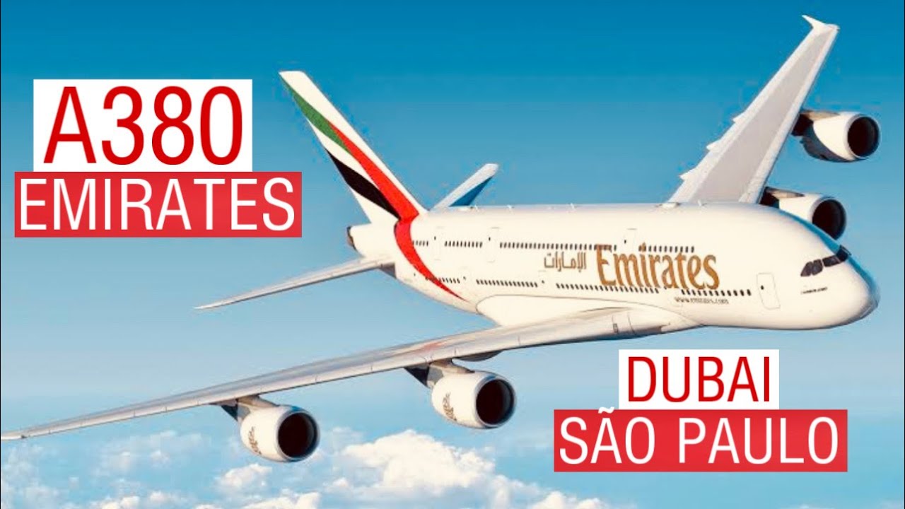 Como é VOAR no AIRBUS A380 de DUBAI para o BRASIL com a EMIRATES - TRIP REPORT