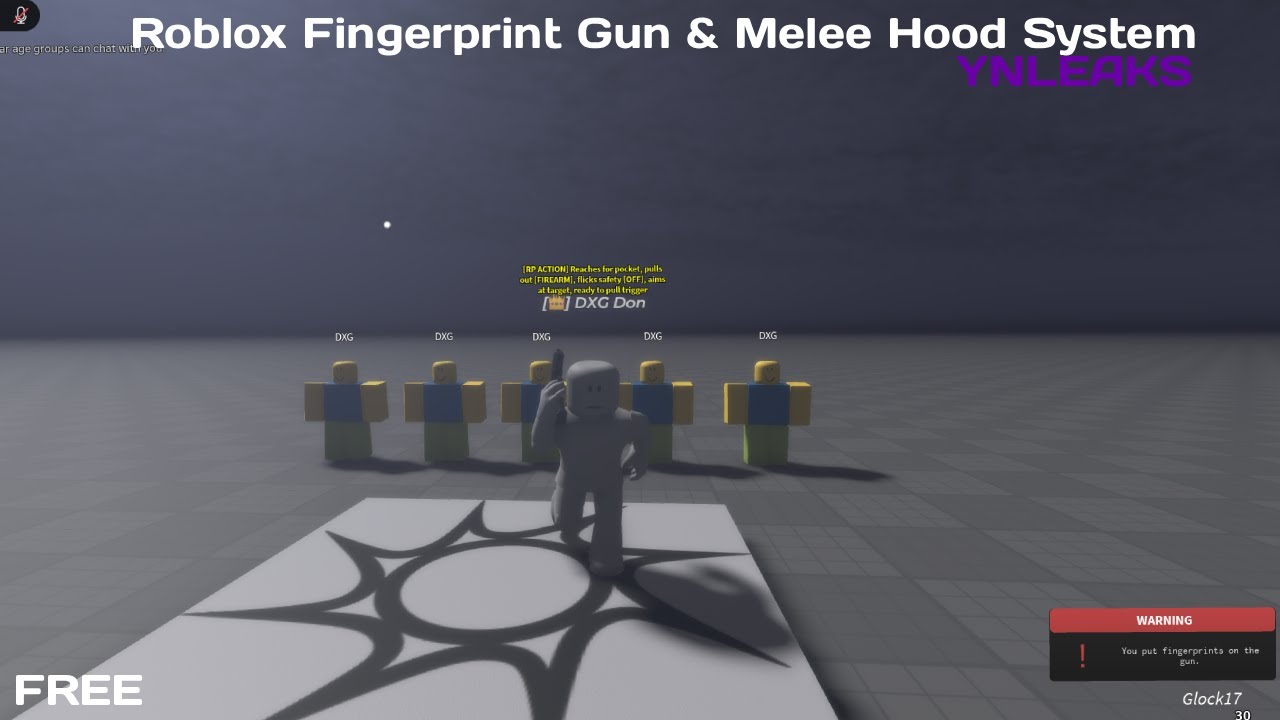 [FREE] Roblox Fingerprint Gun & Melee Hood System (SOUTH BRONX TYPE)