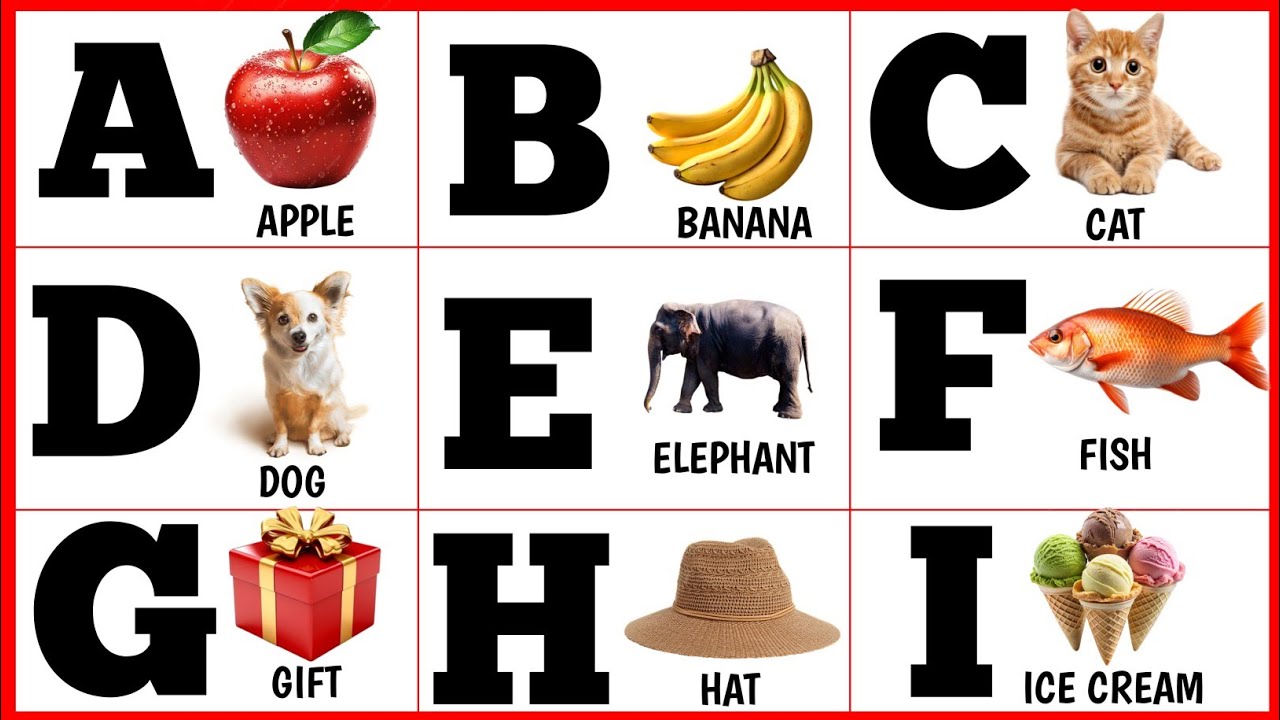 A For Apple B For Ball | Abcd Song  Abcd Rhymes | Abc Song | Nursery Rhymes 