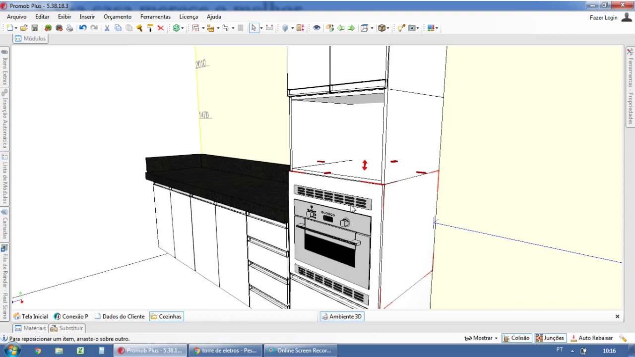 Construção de torre de eletros