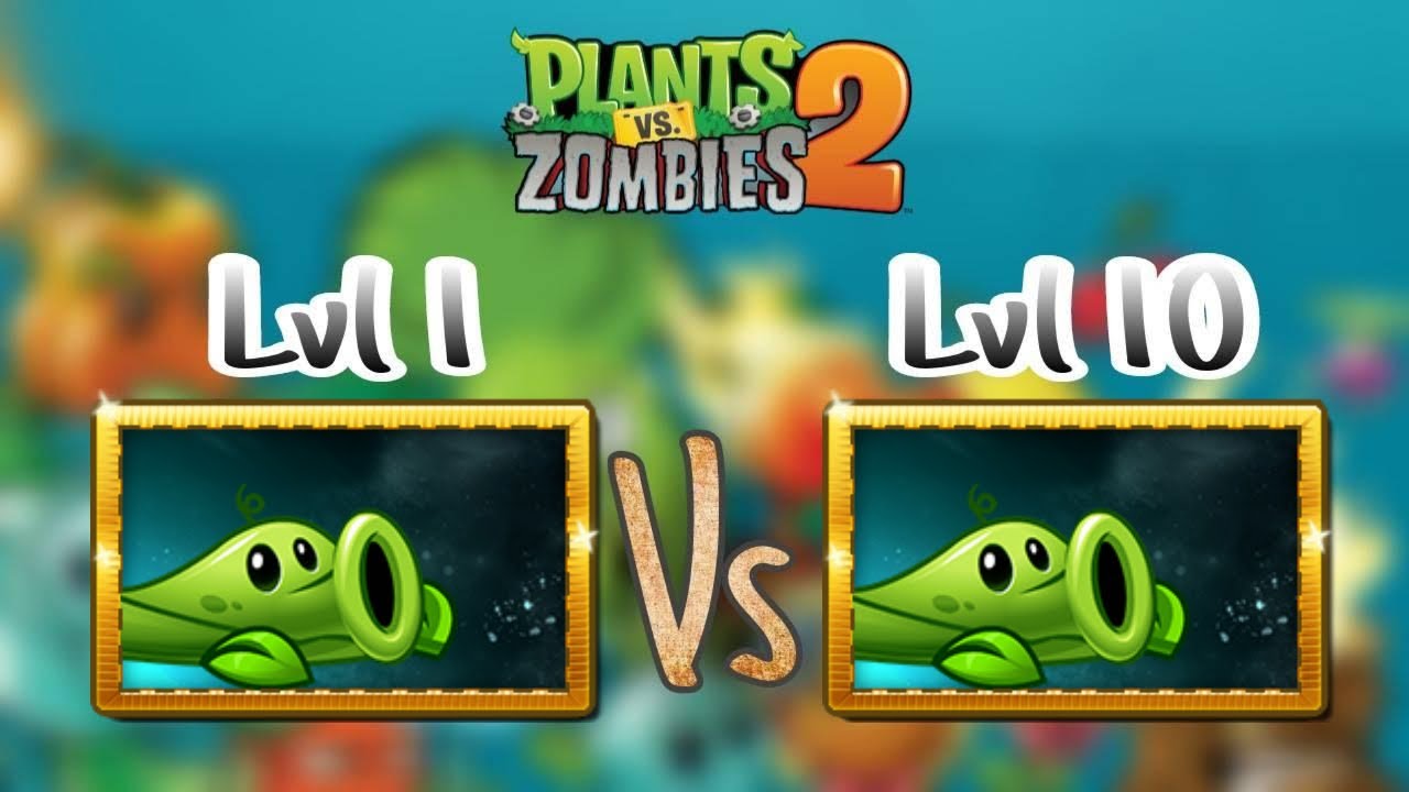 PvZ2 - Max Level PeaVine Vs Level 1 PeaVine Against Egyptian Zombies