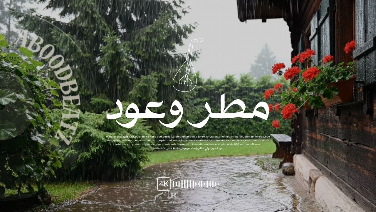 مطر وعود…ليس للحزن - بل للصفاء Calm Oud Lo-Fi | 4K Rain Ambience