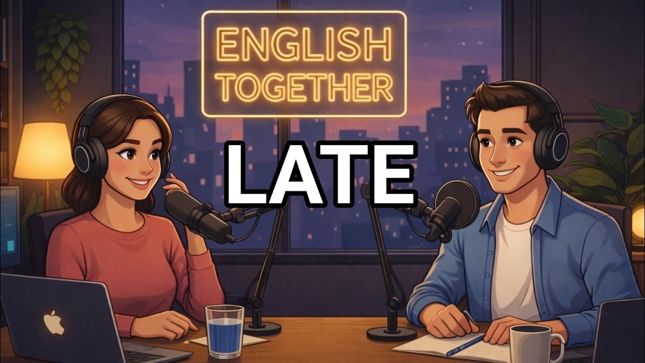 What to Say When You’re Running Late | English Podcast | learn english with fun